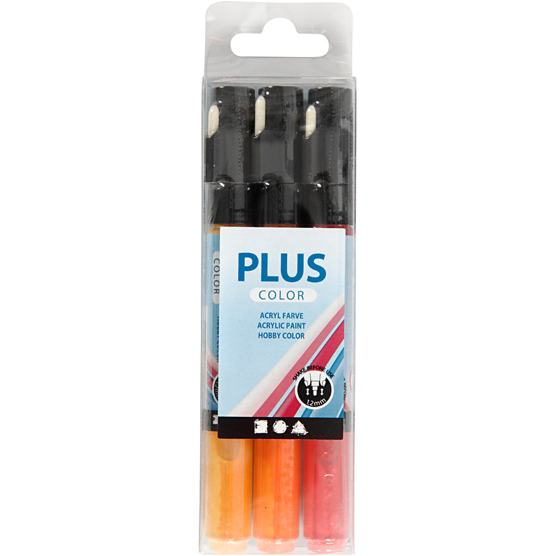 Cargue la imagen en el visor de la galería, Https: www.cchobby.nl plus-color-marker-l-14-5-cm-lijndikte-1-2-mm-diverse-kleuren-5-5-ml-3-stuk-1-doos

