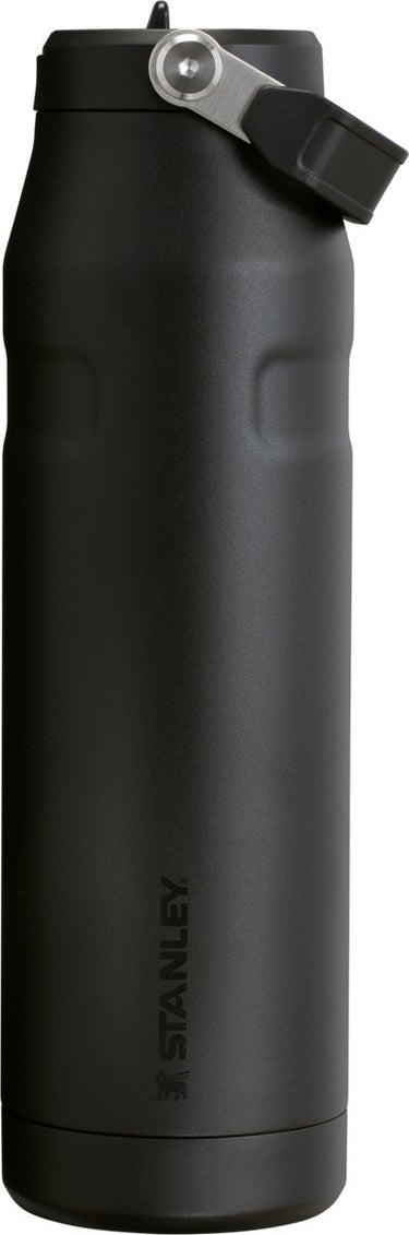 Stanley flip straw 2.0 waterfles met rietje 1.06l - 15 uur koud - 3 dagen koud met ijs - roestvrijstalen drinkfles - bpa vrij - lekvrij - vaatwasserbestendig - black
