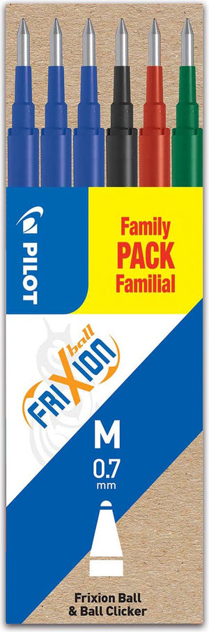 Pilot penvullingen - frixion ball en frixion click - 6 navullingen