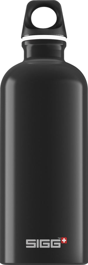 Sigg | traveller 0.6l zwart | aluminium drinkfles