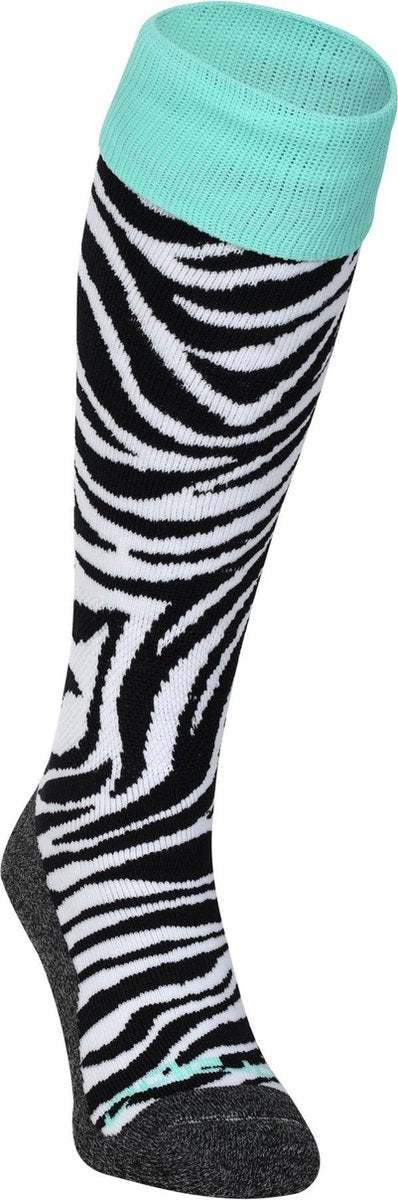 Brabo bc8300c socks zebra unisex sportsokken - black white