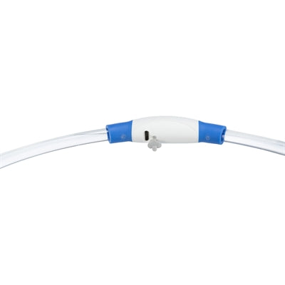 Afbeelding laden in galerijviewer, Merkloos sans marque trixie lichtgevende halsband usb flash light oplaadbaar tpu blauw
