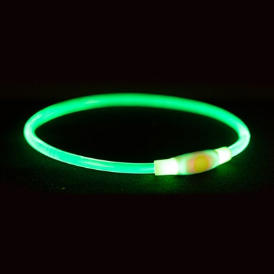 Afbeelding laden in galerijviewer, Trixie lichtgevende halsband usb flash light oplaadbaar tpu multi
