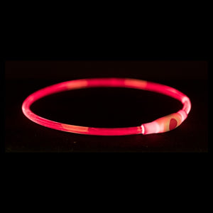 Trixie lichtgevende halsband usb flash light oplaadbaar tpu multi