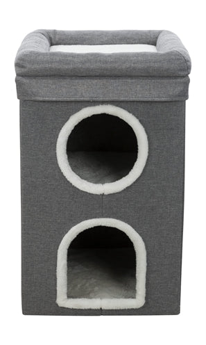 Afbeelding laden in galerijviewer, Trixie krabpaal cat tower saul grijs
