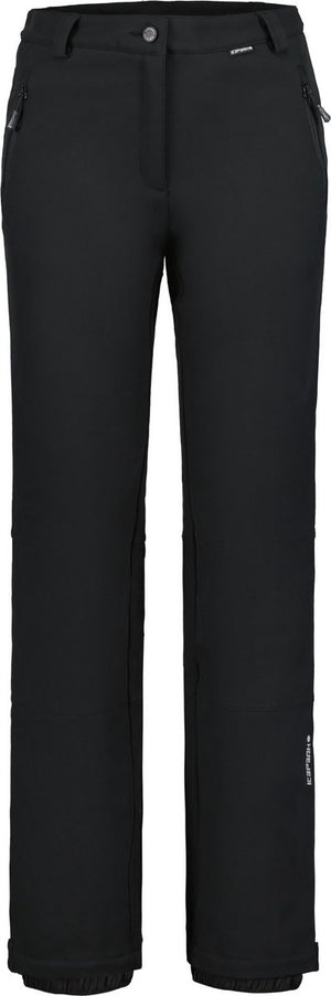 Icepeak entiat dames softshell skibroek - zwart - 42
