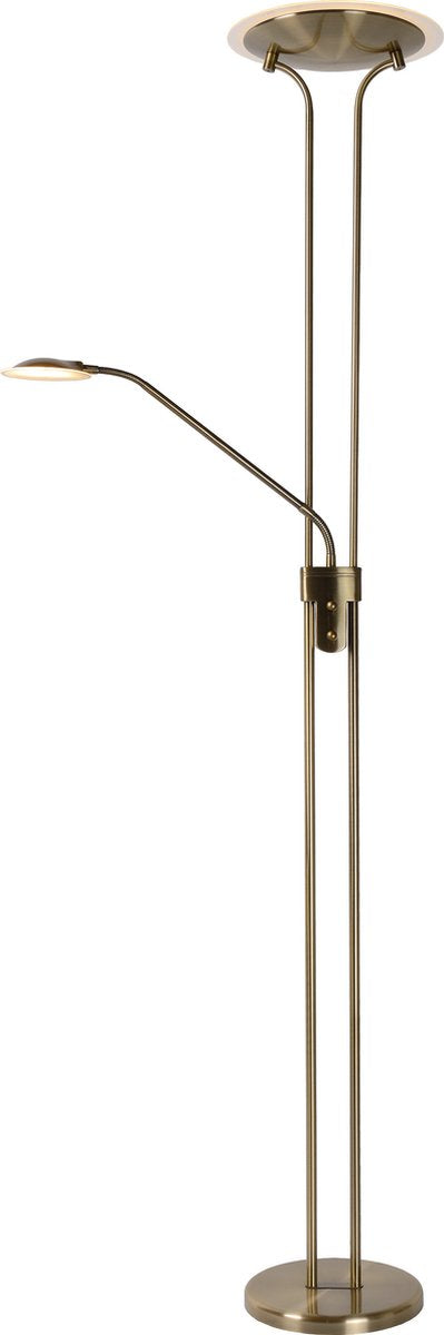 Lucide champion-led - leeslamp - led dimbaar - 3000k - brons