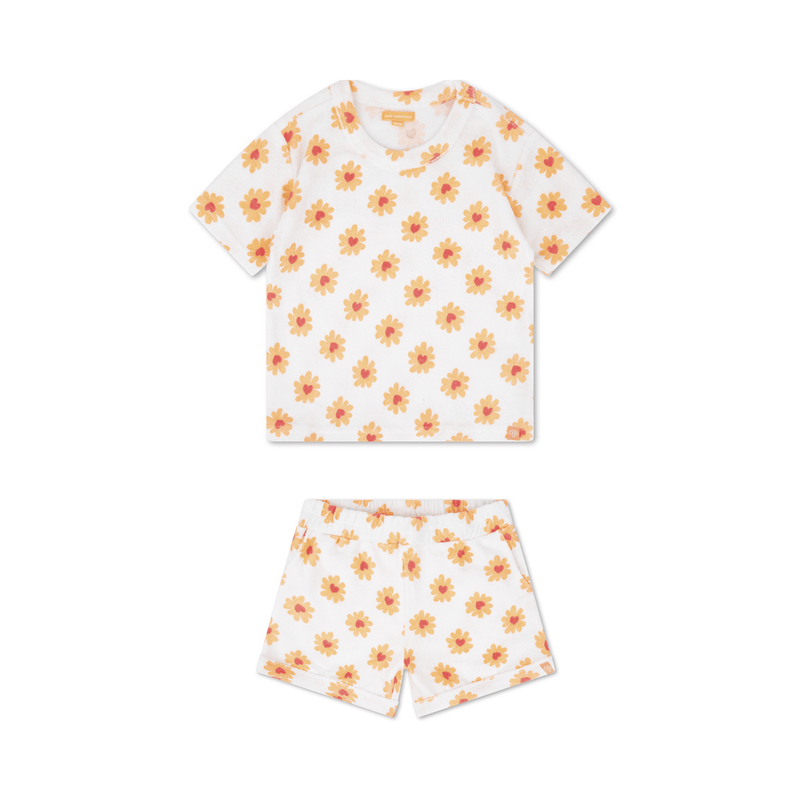 Load image into Gallery viewer, Floral love | meerkleurig meisjes set strand - terry
