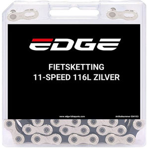 Edge fietsketting 11 speed chn-004 met 116 schakels - zilver