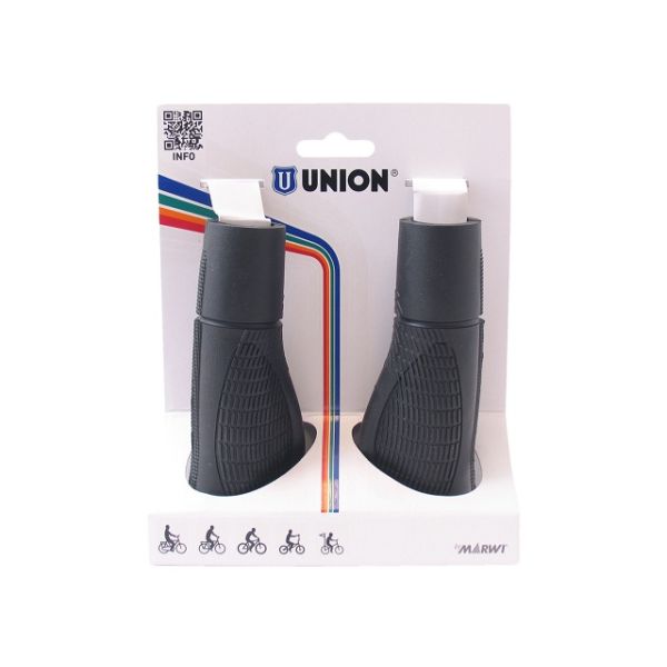 Load image into Gallery viewer, Marwi GP-03 fiets handvat set, 138 138mm, zwart
