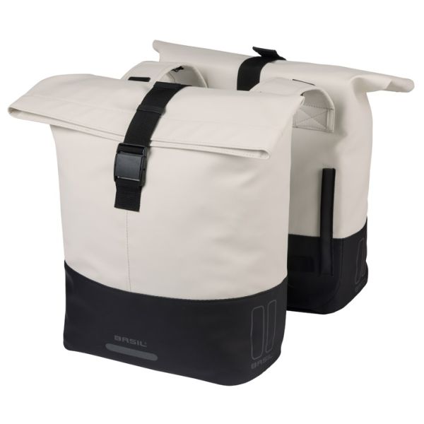 Load image into Gallery viewer, Basil b.v. tas basil cove dubbel wit zwart | 32l
