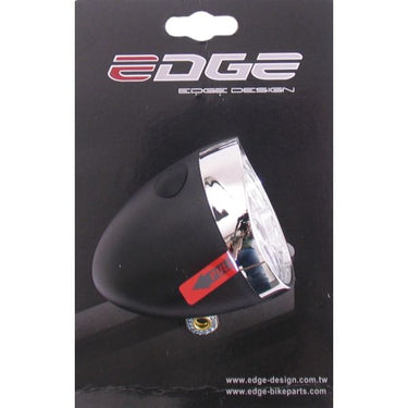 Edge koplamp retro 3 led - aan uit - incl. batterijen - zwart chroom