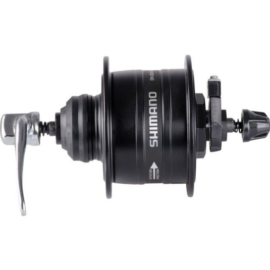 Shimano dynamonaaf hd-3d37 3 watt - 32 gaats - center lock - snelspanner - zwart