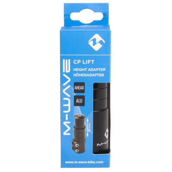 Load image into Gallery viewer, M-wave ahead-pen verlenger 1-1 8 incl. 4 spacers + ahead plug - zwart
