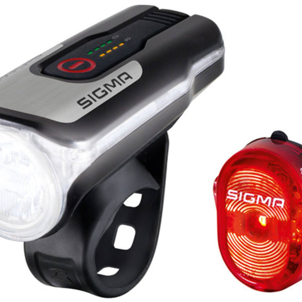 Sigma verlichtingsset Aura 80 lux + Nugget II USB-laadbaar