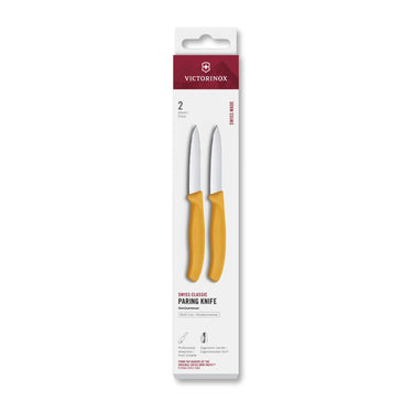 Victorinox schilmesje 2 stuks geel glad spits 8cm