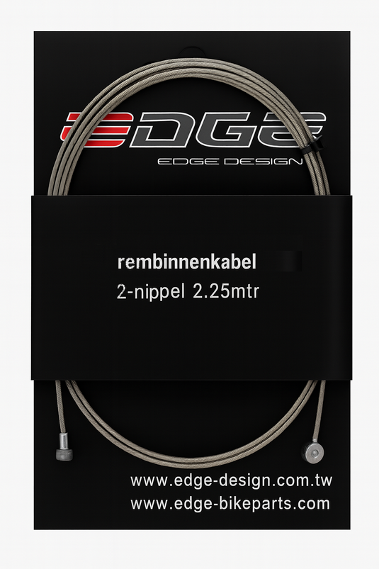 Edge rem binnenkabel 2250 mm met 2 nippels