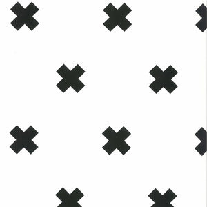 Noordwand behang fabulous world cross wit en zwart