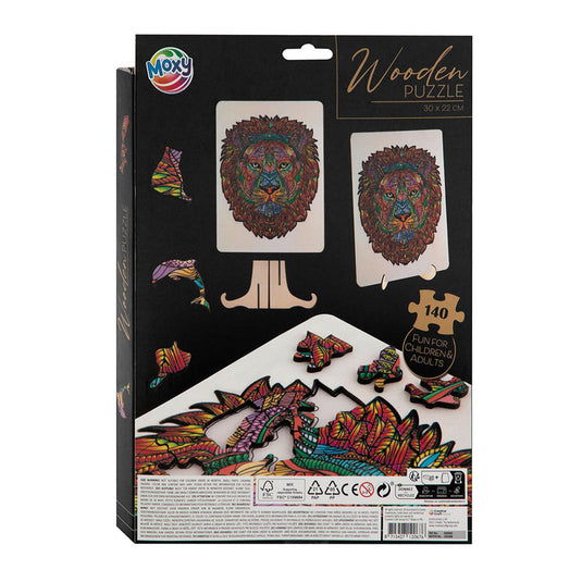 Moxy houten puzzel leeuw 140 stukjes