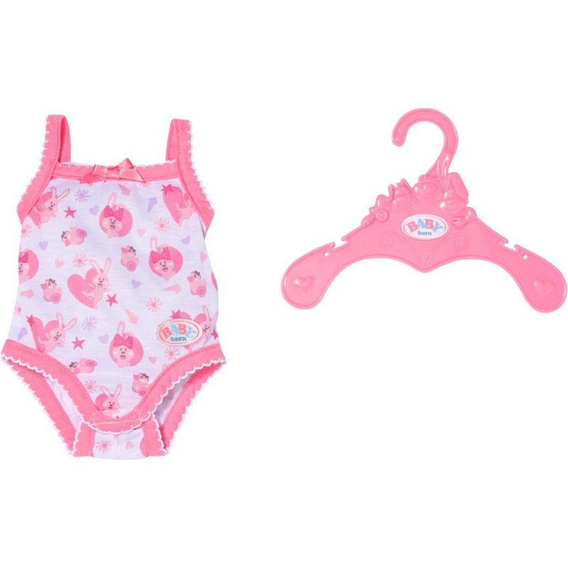 Load image into Gallery viewer, Baby born rompertje 43 cm roze wit
