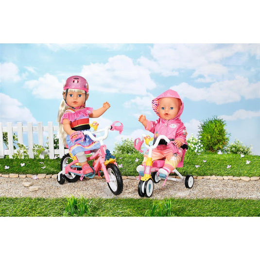 Zapf baby born driewieler voor 43cm