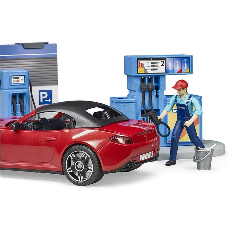 Load image into Gallery viewer, Bruder Bworld Tankstation en Carwash

