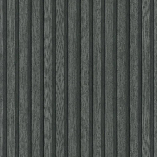 Noordwand behang botanica wooden slats zwart en grijs