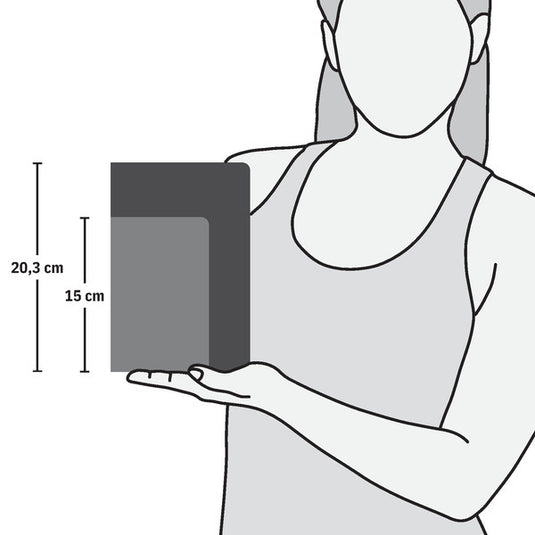Sigel si-jn126 notitieboek jolie flair a6 hardcover gelinieerd gletsjer grijs 174 blz 80g