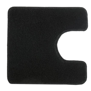 Kleine wolke toiletmat relax 55x55 cm zwart