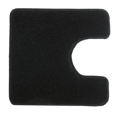 Kleine wolke toiletmat relax 55x55 cm zwart