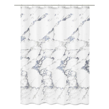 Kleine Wolke Kleine Wolke Douchegordijn Marble 180x200 cm wit en grijs