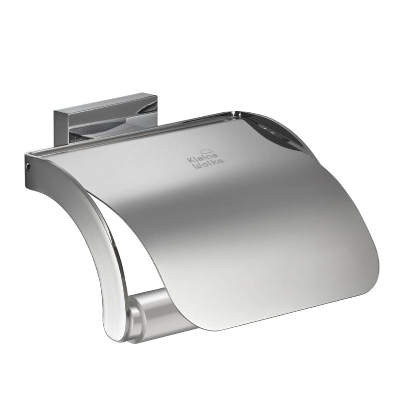 Load image into Gallery viewer, Kleine wolke toiletrolhouder met deksel meo zilverkleurig
