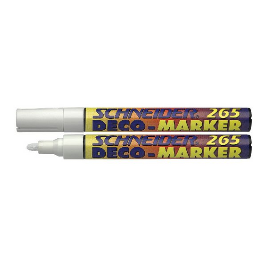 Schneider krijt deco marker 265 wit 10 stuks