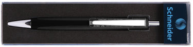 Schneider s-138201 balpen contrast zwart met blauwe vulling
