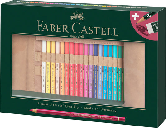 Faber-castell faber castell fc-110030 roletui polychromos potloden 30 stuks