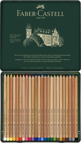 Load image into Gallery viewer, Faber castell fc-112124 pastelpotlood faber-castell pitt metalen etui a 24 stuks
