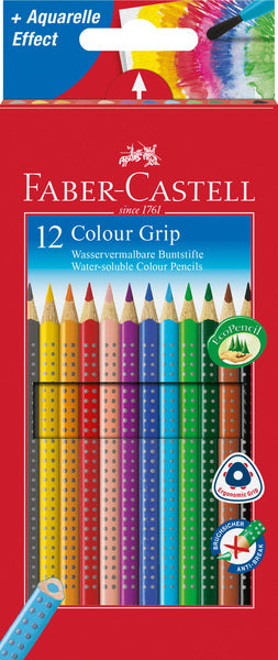 Load image into Gallery viewer, Faber castell kleurpotloden colour-grip kleurenassortiment 12 stuks
