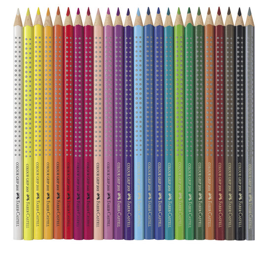 Faber-castell faber castell fc-112423 kleurpotlood grip metalen etui a 24 stuks