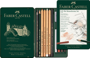 Faber-castell potloodset - pitt monochrome - 12-delig - fc-112975