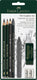 Faber-castell grafietpotloden set - pitt graphite - 7-delig op blister - fc-112997