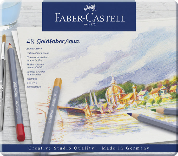 Load image into Gallery viewer, Faber castell fc-114648 aquarelkleurpotlood faber-castell goldfaber etui 48 stuks
