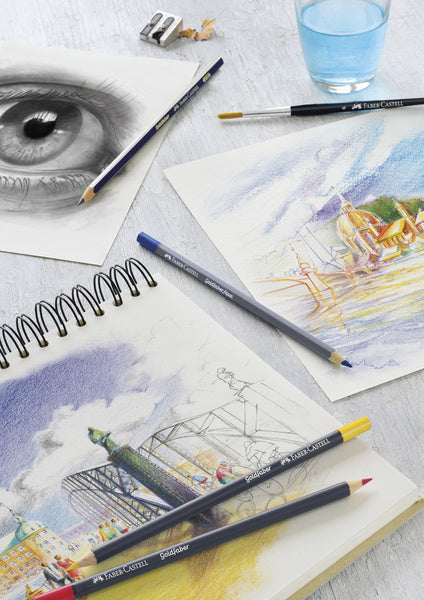 Faber-castell kleurpotlood aquarel - goldfaber - blik 48 stuks - fc-114648