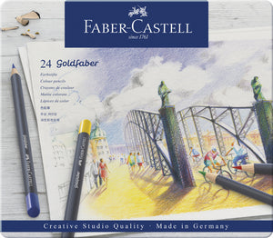 Faber-castell goldfaber kleurpotloden - blik 24 stuks - fc-114724
