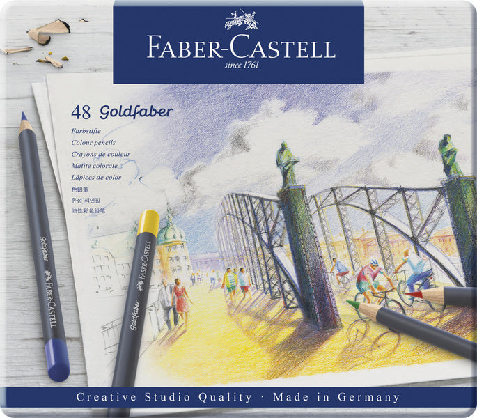 Load image into Gallery viewer, Faber castell fc-114748 kleurpotlood faber-castell goldfaber etui à 48 stuks
