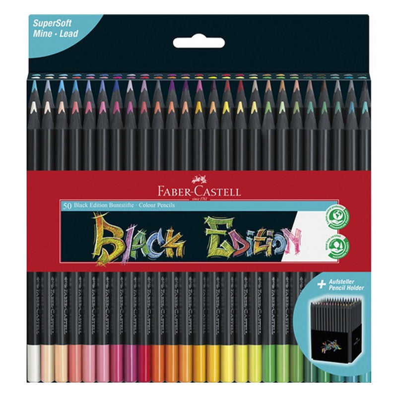 Load image into Gallery viewer, Faber castell fc-116450 black edition kleurpotloden 50 stuks
