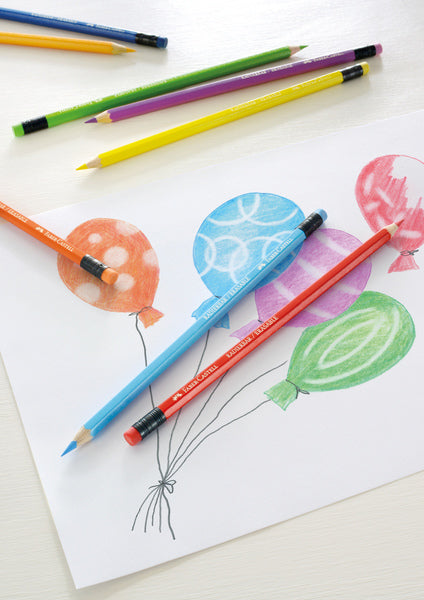Faber-castell kleurpotloden kleurenassortiment uitwisbaar 12 stuks
