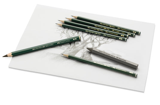Faber castell fc-119063 potlood 9000 bliketui a 6 stuks