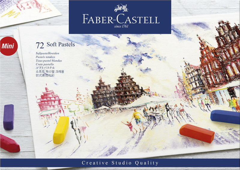 Load image into Gallery viewer, Faber castell fc-128272 pastelkrijt halve lengte etui à 72 stuks
