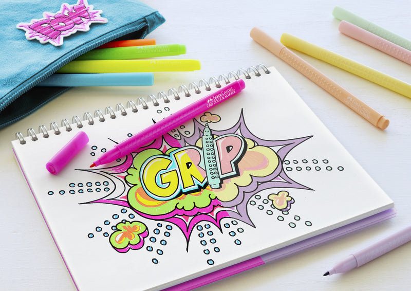 Load image into Gallery viewer, Faber castell fc-155312 grip viltstiften neon en pastel 10 stuks

