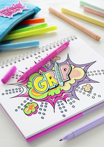 Load image into Gallery viewer, Faber castell fc-155312 grip viltstiften neon en pastel 10 stuks
